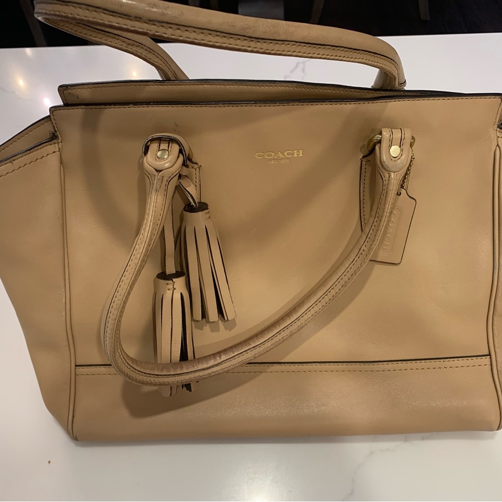 COACH Tan Leather Tote